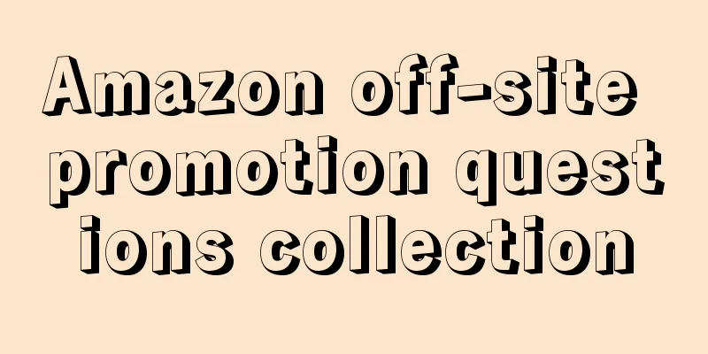 Amazon off-site promotion questions collection