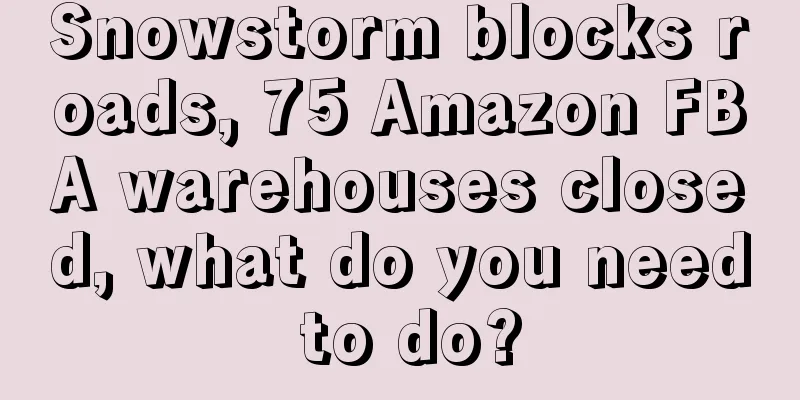 Snowstorm blocks roads, 75 Amazon FBA warehouses closed, what do you need to do?