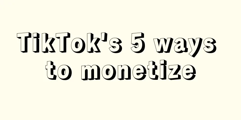 TikTok's 5 ways to monetize
