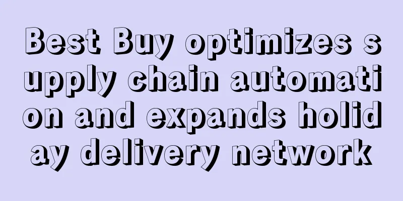 Best Buy optimizes supply chain automation and expands holiday delivery network