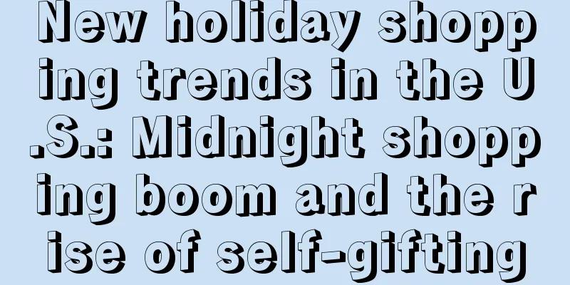 New holiday shopping trends in the U.S.: Midnight shopping boom and the rise of self-gifting