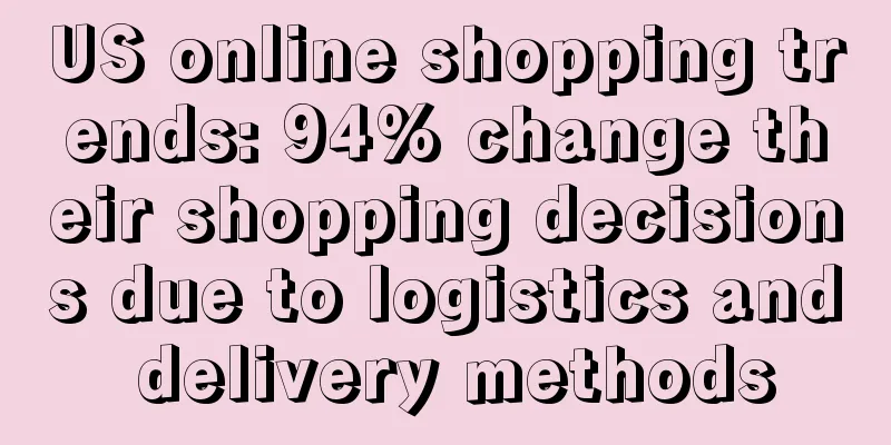 US online shopping trends: 94% change their shopping decisions due to logistics and delivery methods