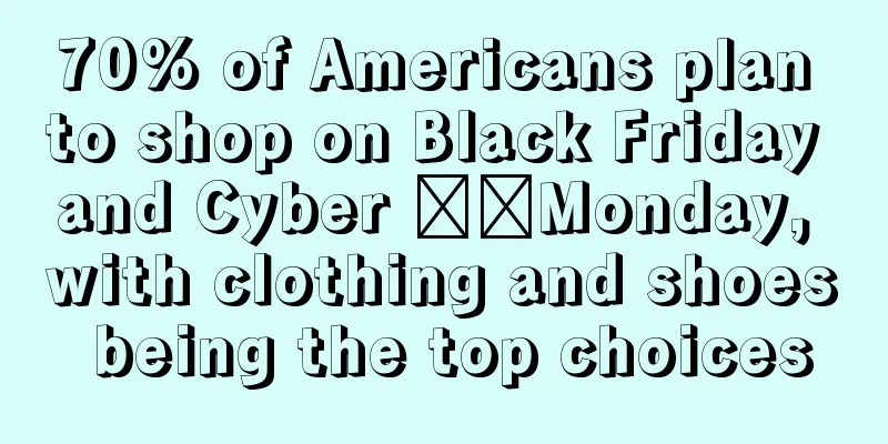 70% of Americans plan to shop on Black Friday and Cyber ​​Monday, with clothing and shoes being the top choices