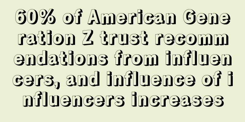60% of American Generation Z trust recommendations from influencers, and influence of influencers increases