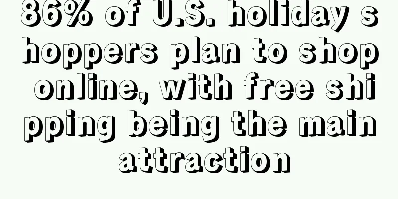 86% of U.S. holiday shoppers plan to shop online, with free shipping being the main attraction