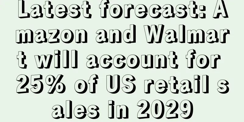 Latest forecast: Amazon and Walmart will account for 25% of US retail sales in 2029