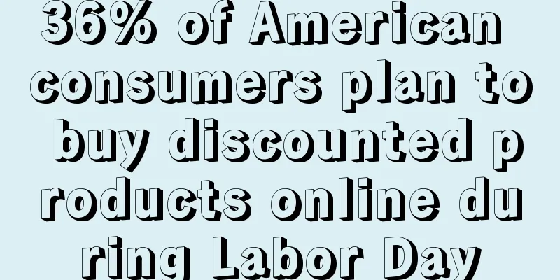 36% of American consumers plan to buy discounted products online during Labor Day