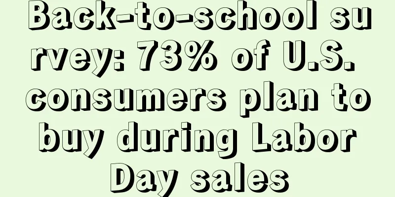 Back-to-school survey: 73% of U.S. consumers plan to buy during Labor Day sales