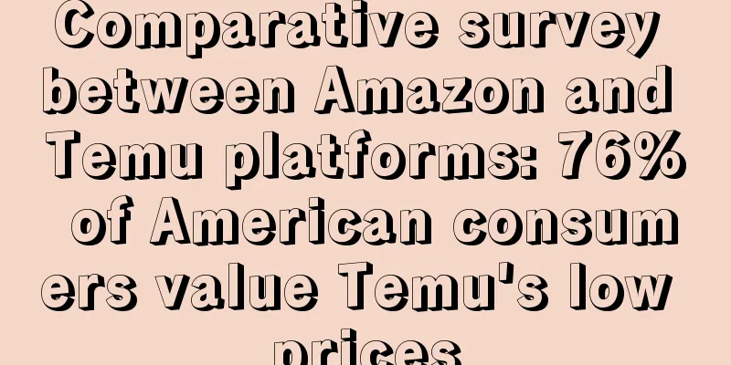 Comparative survey between Amazon and Temu platforms: 76% of American consumers value Temu's low prices