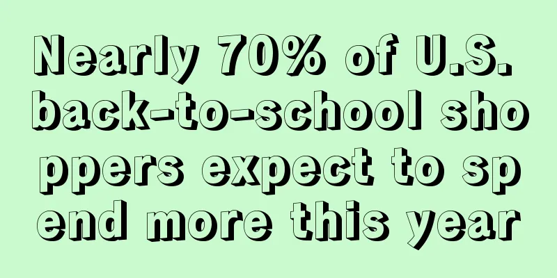 Nearly 70% of U.S. back-to-school shoppers expect to spend more this year