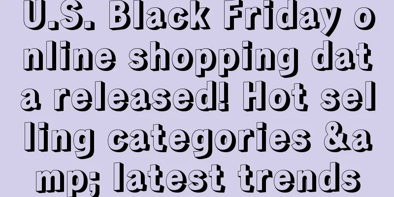 U.S. Black Friday online shopping data released! Hot selling categories & latest trends