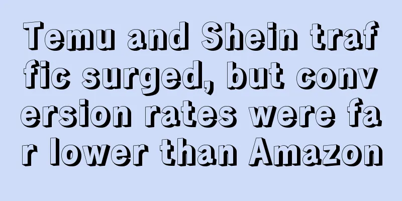 Temu and Shein traffic surged, but conversion rates were far lower than Amazon