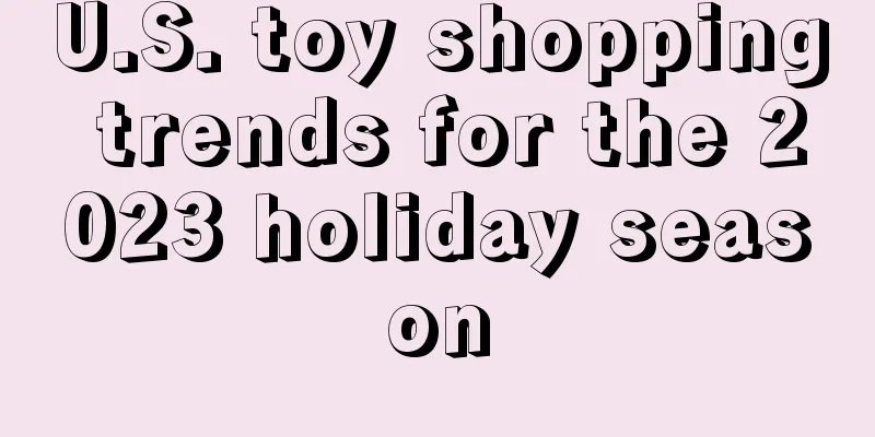 U.S. toy shopping trends for the 2023 holiday season