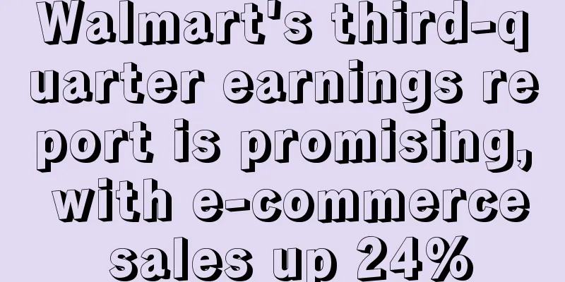 Walmart's third-quarter earnings report is promising, with e-commerce sales up 24%