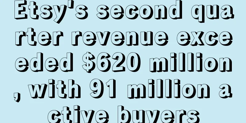 Etsy's second quarter revenue exceeded $620 million, with 91 million active buyers