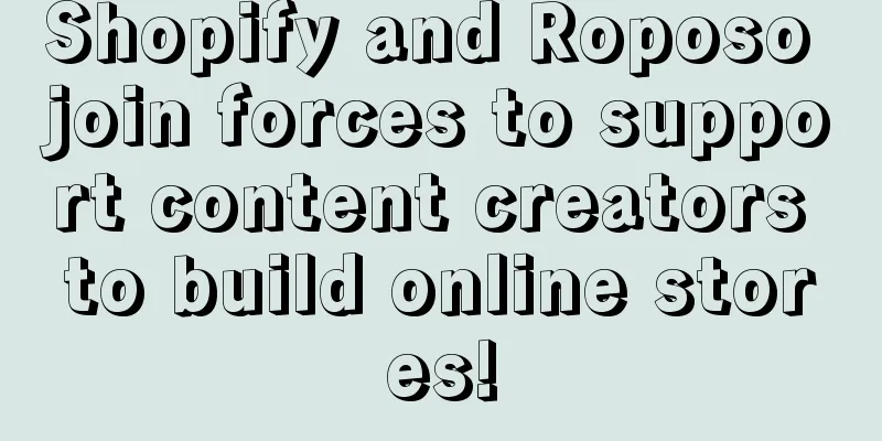 Shopify and Roposo join forces to support content creators to build online stores!
