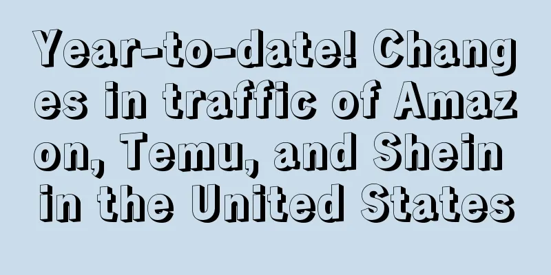 Year-to-date! Changes in traffic of Amazon, Temu, and Shein in the United States