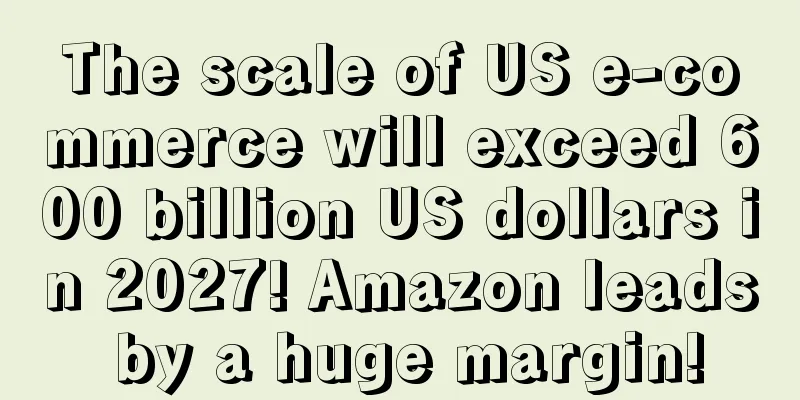 The scale of US e-commerce will exceed 600 billion US dollars in 2027! Amazon leads by a huge margin!