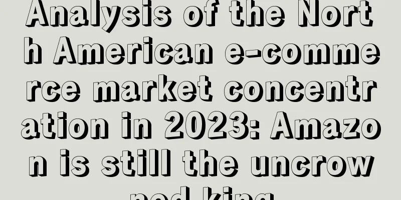 Analysis of the North American e-commerce market concentration in 2023: Amazon is still the uncrowned king