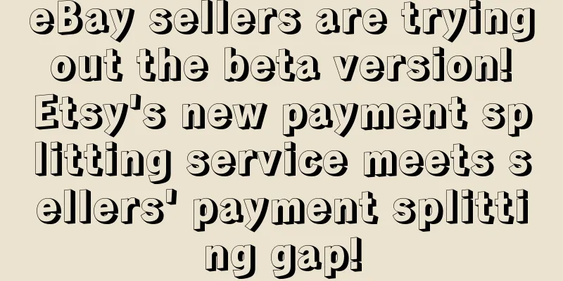 eBay sellers are trying out the beta version! Etsy's new payment splitting service meets sellers' payment splitting gap!