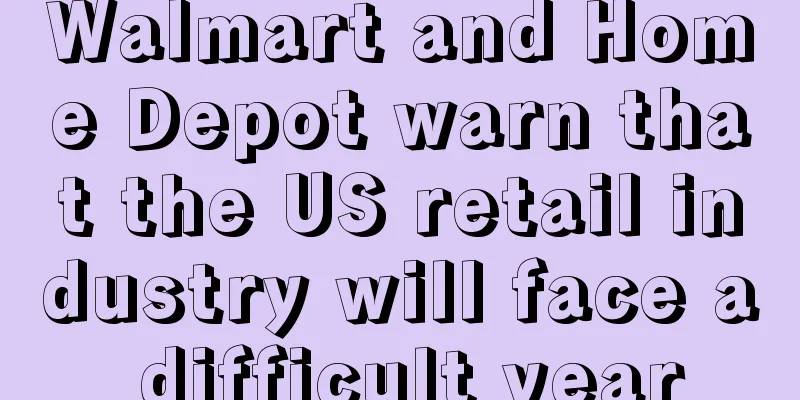 Walmart and Home Depot warn that the US retail industry will face a difficult year