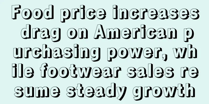 Food price increases drag on American purchasing power, while footwear sales resume steady growth