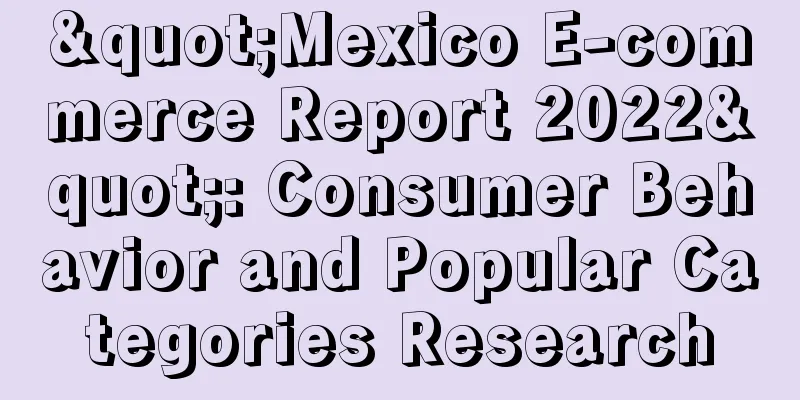 "Mexico E-commerce Report 2022": Consumer Behavior and Popular Categories Research