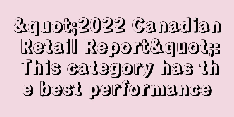"2022 Canadian Retail Report": This category has the best performance