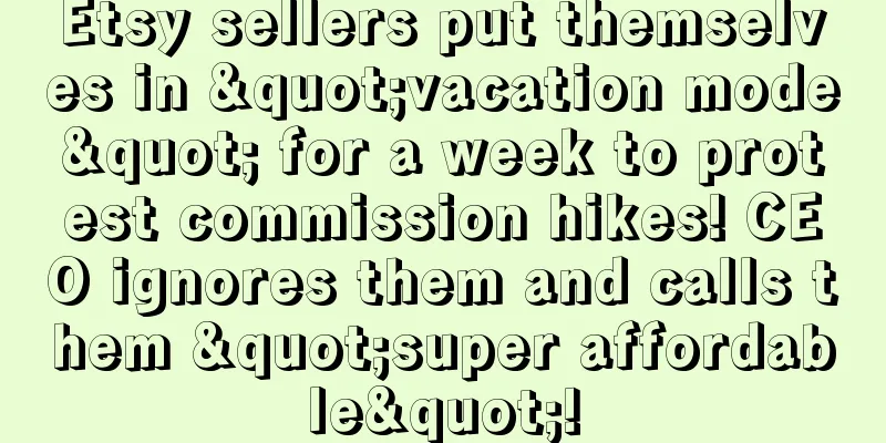 Etsy sellers put themselves in "vacation mode" for a week to protest commission hikes! CEO ignores them and calls them "super affordable"!