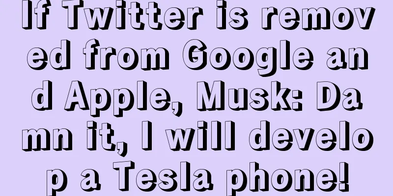 If Twitter is removed from Google and Apple, Musk: Damn it, I will develop a Tesla phone!