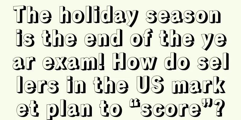 The holiday season is the end of the year exam! How do sellers in the US market plan to “score”?