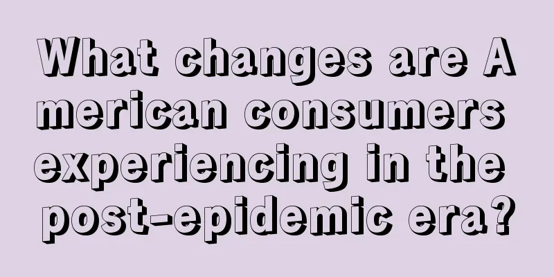 What changes are American consumers experiencing in the post-epidemic era?