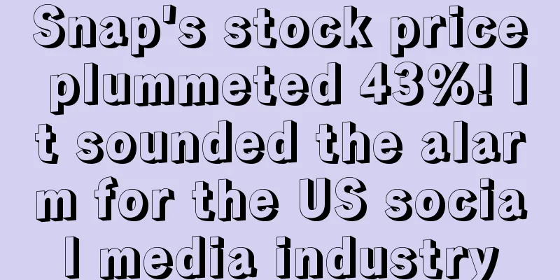 Snap's stock price plummeted 43%! It sounded the alarm for the US social media industry