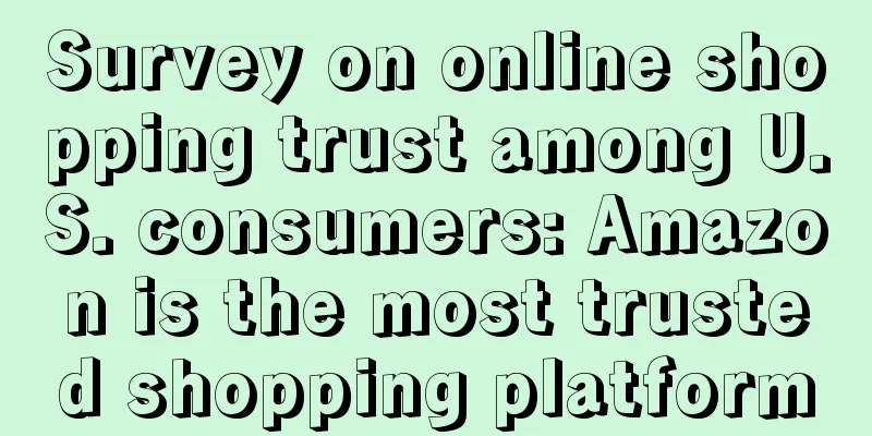 Survey on online shopping trust among U.S. consumers: Amazon is the most trusted shopping platform