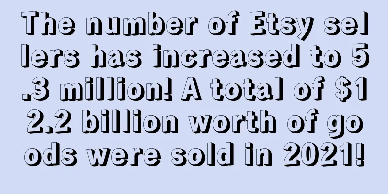 The number of Etsy sellers has increased to 5.3 million! A total of $12.2 billion worth of goods were sold in 2021!
