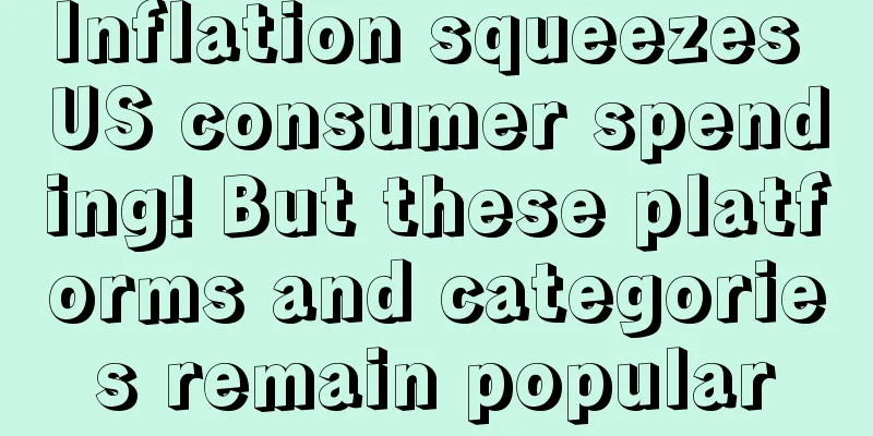 Inflation squeezes US consumer spending! But these platforms and categories remain popular