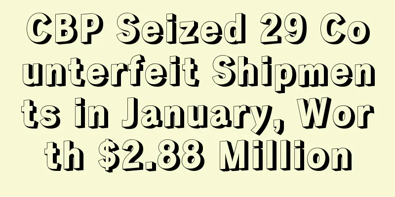 CBP Seized 29 Counterfeit Shipments in January, Worth $2.88 Million