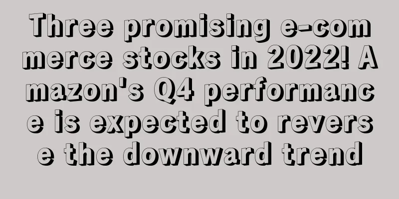 Three promising e-commerce stocks in 2022! Amazon's Q4 performance is expected to reverse the downward trend