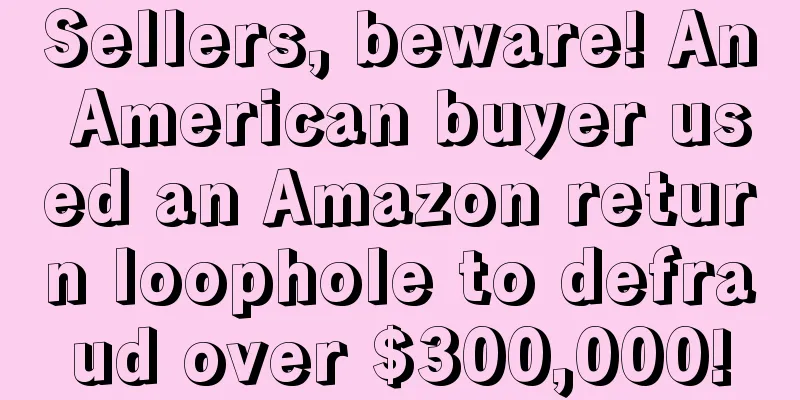 Sellers, beware! An American buyer used an Amazon return loophole to defraud over $300,000!