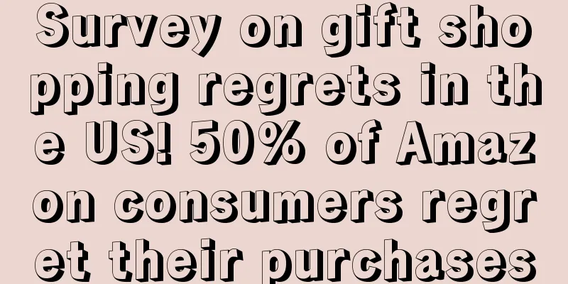 Survey on gift shopping regrets in the US! 50% of Amazon consumers regret their purchases