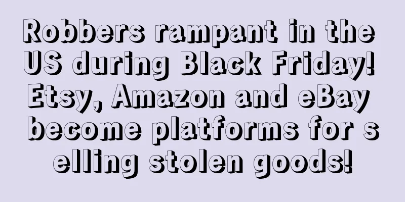 Robbers rampant in the US during Black Friday! Etsy, Amazon and eBay become platforms for selling stolen goods!