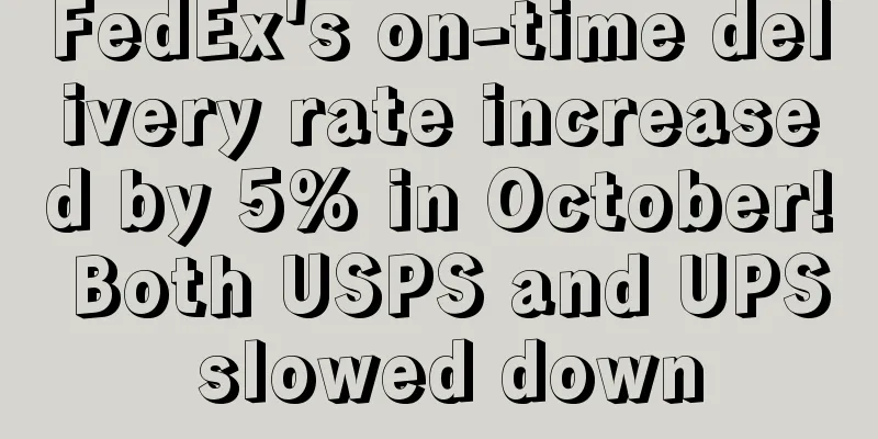 FedEx's on-time delivery rate increased by 5% in October! Both USPS and UPS slowed down