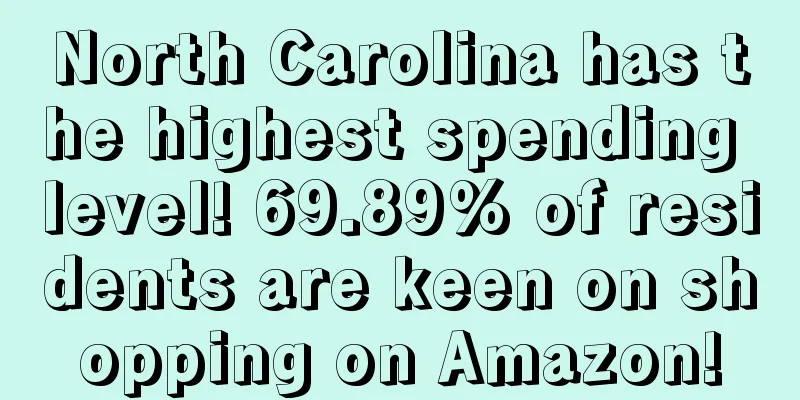 North Carolina has the highest spending level! 69.89% of residents are keen on shopping on Amazon!