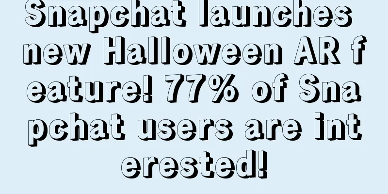 Snapchat launches new Halloween AR feature! 77% of Snapchat users are interested!