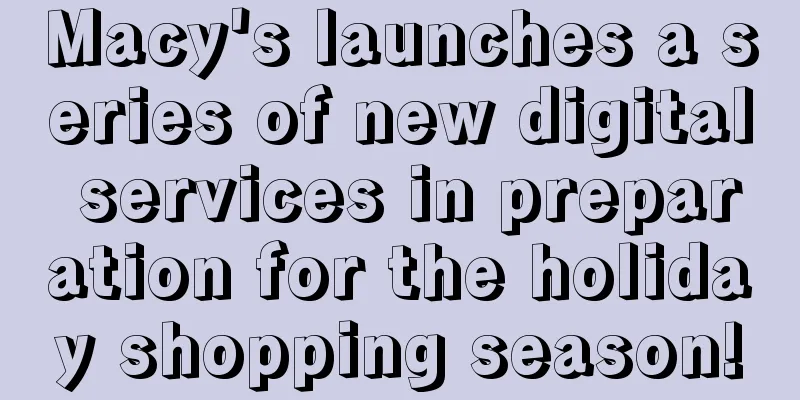 Macy's launches a series of new digital services in preparation for the holiday shopping season!