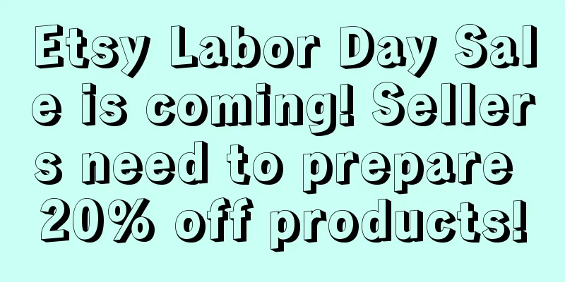 Etsy Labor Day Sale is coming! Sellers need to prepare 20% off products!
