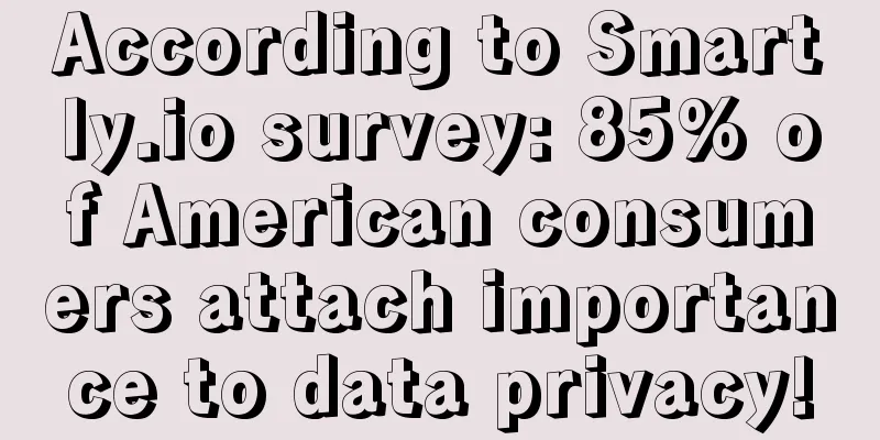 According to Smartly.io survey: 85% of American consumers attach importance to data privacy!