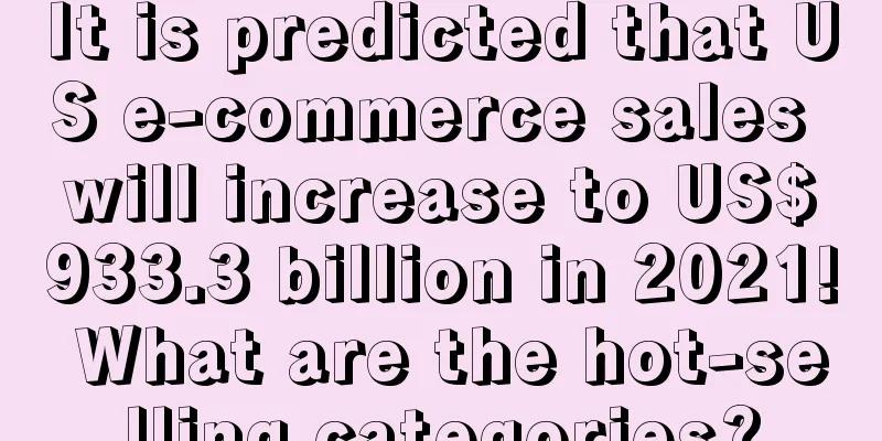 It is predicted that US e-commerce sales will increase to US$933.3 billion in 2021! What are the hot-selling categories?