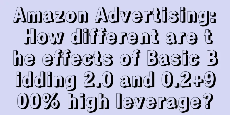 Amazon Advertising: How different are the effects of Basic Bidding 2.0 and 0.2+900% high leverage?