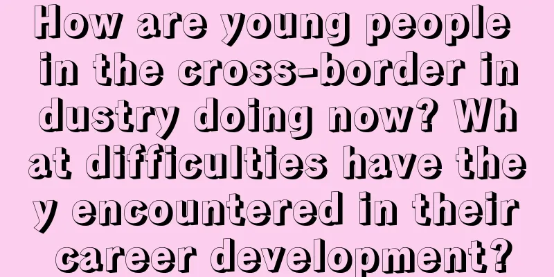 How are young people in the cross-border industry doing now? What difficulties have they encountered in their career development?